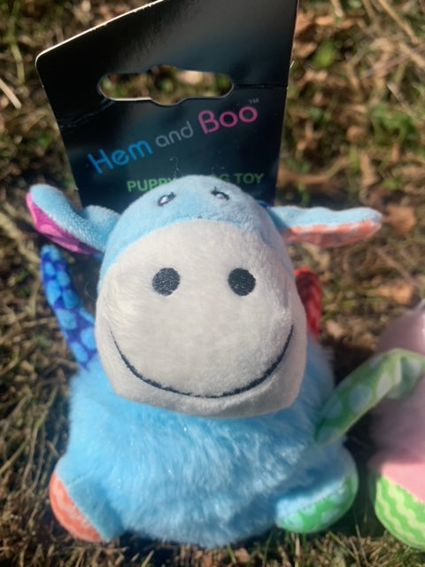 Hem and Boo Puppy & Small Breed Patchwork Toys 15cm