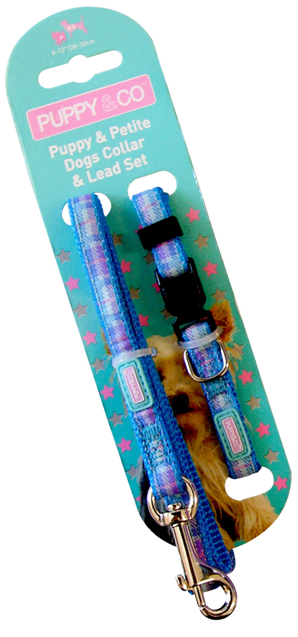 Puppy & Co Collar & Lead Sets Tartan Pattern.