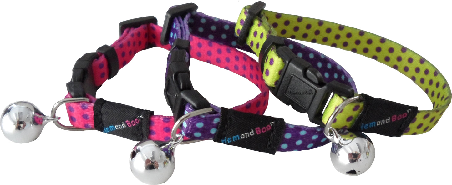 Hem and Boo Spotty Cat Collars