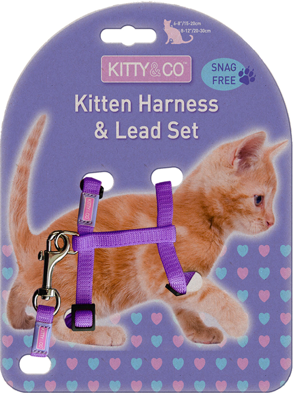 Kitty & Co Kitten Harness & Lead Sets - 3 Colours