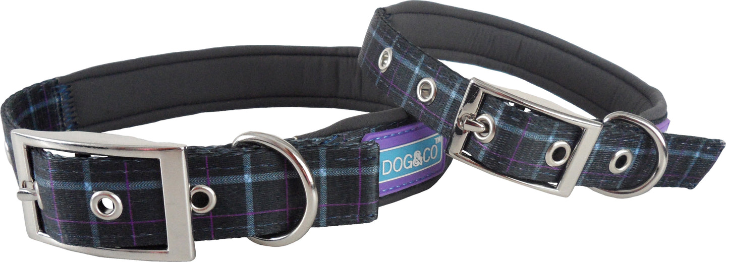 Dog & Co Country Check Buckle Collar and Leads - 2 colours - DC57/47/DL57/47