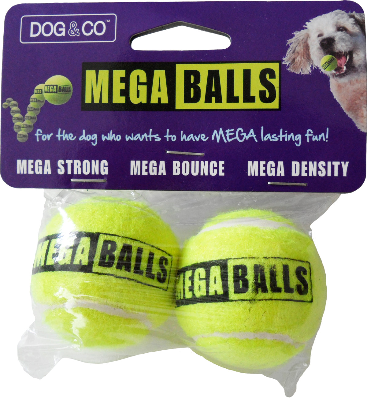 Dog & Co Small Mega Balls - 2 Pack - 4.5cm (DT3959)