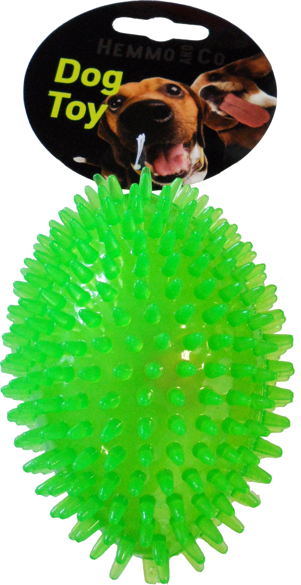 Hem and Boo Oval Spikey Balls (12cm) with Squeaker (4850)