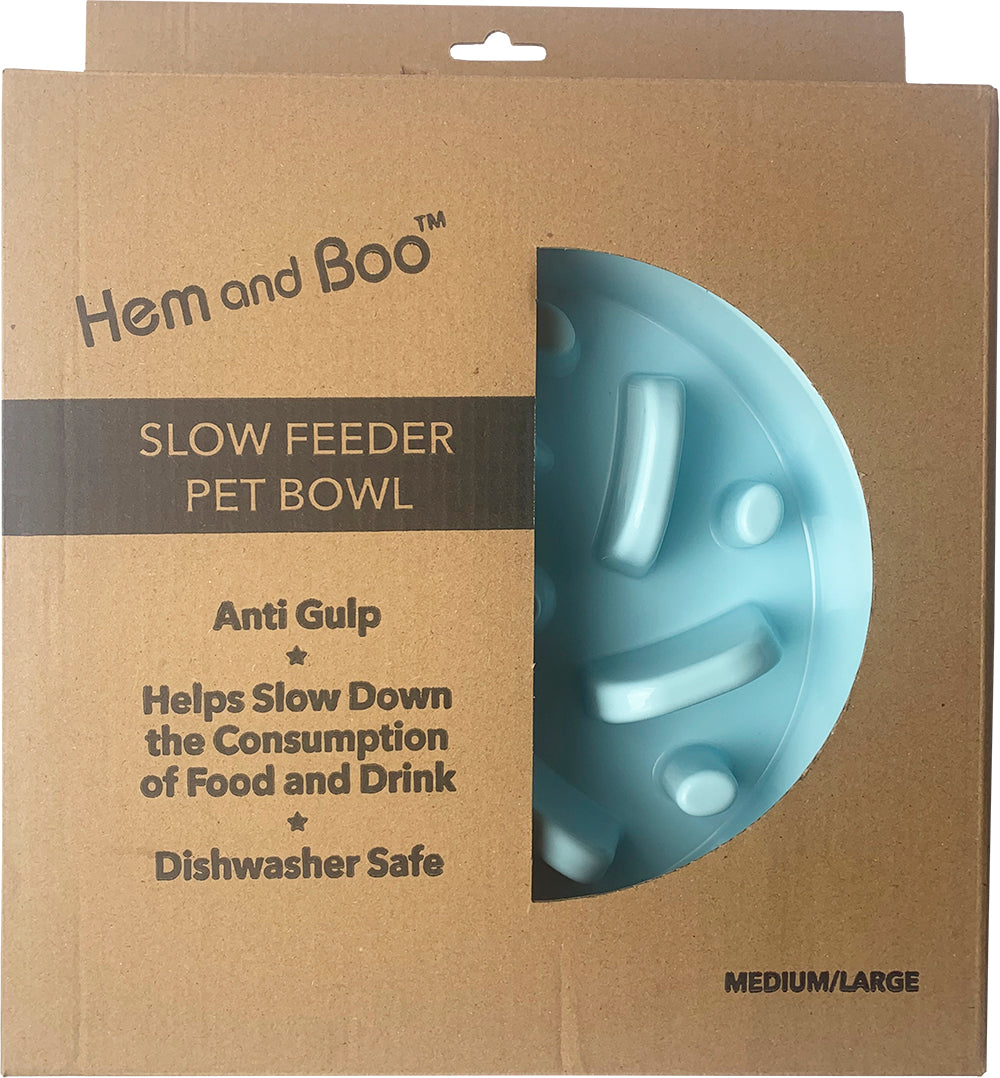 Hem and Boo Slow Feeder Bowls - Small/Medium 18cm (FB5186)