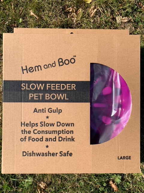 Hem and Boo Slow Feeder Bowls - Large 26cm (FB5312)