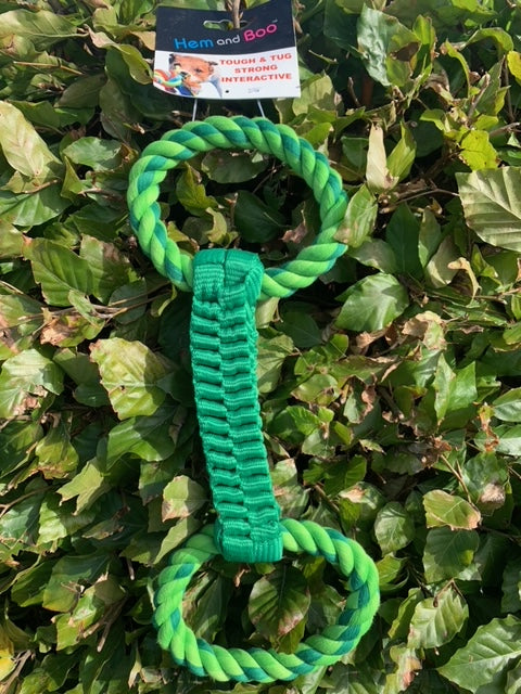 Plaited Webbing Tug Toy With Handles 36cm (DT5700)