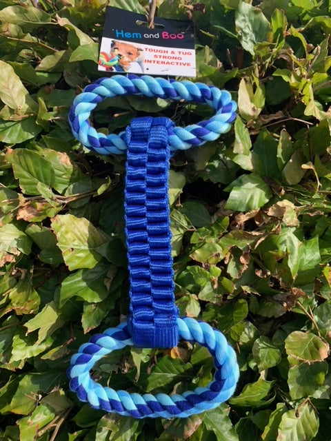 Plaited Webbing Tug Toy With Handles 36cm (DT5700)